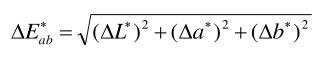 Lab色空間色差計算公式