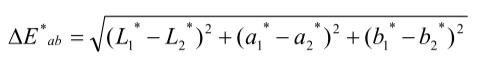lab顏色空間總色差計(jì)算公式