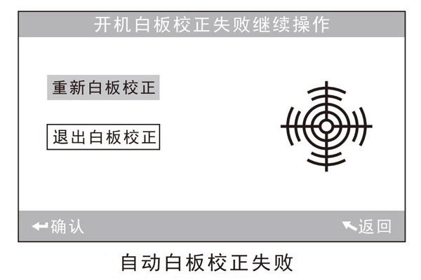 自動(dòng)白板校正失敗