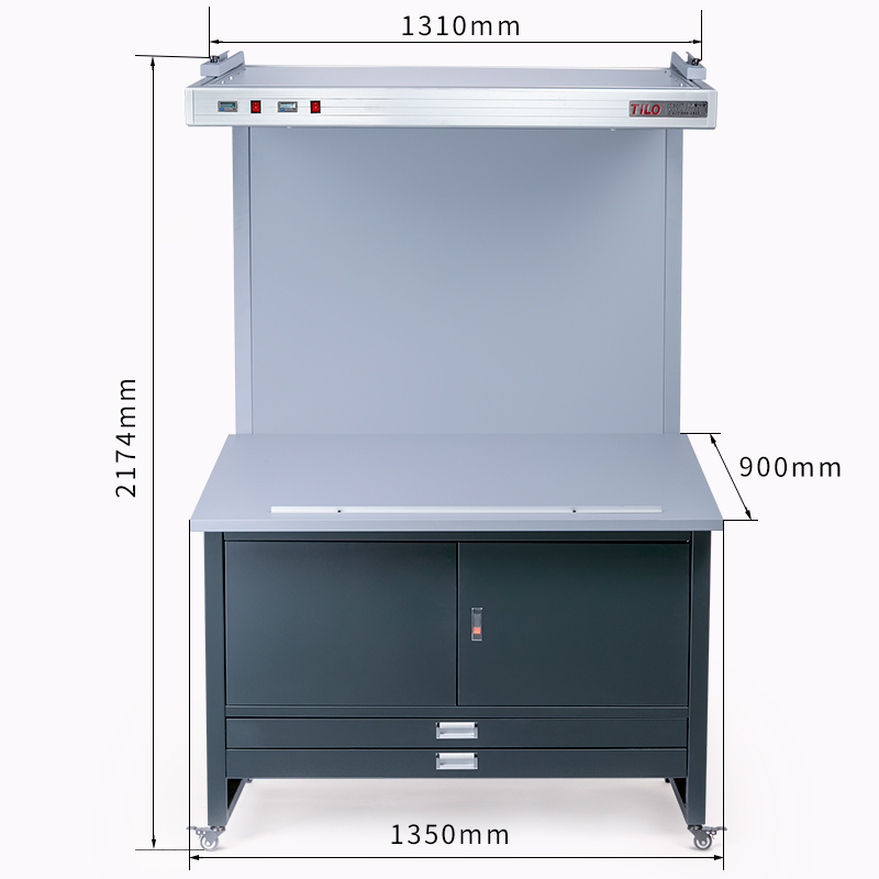 標(biāo)準(zhǔn)光源看樣臺CC120-E尺寸